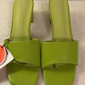 Chic Lime Green Women's Sandals